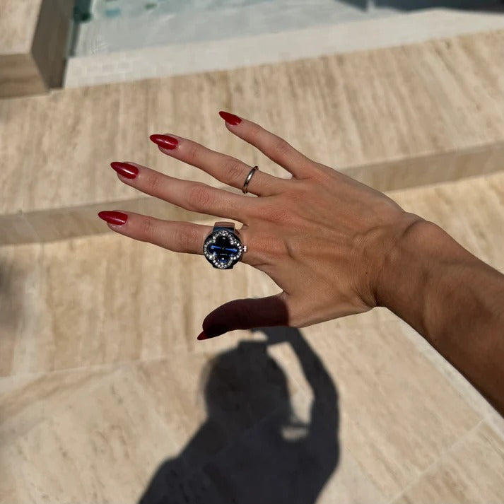 ATHENA RING | SILVER BLUE