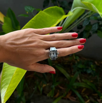 NOTUS RING | SILVER WHITE