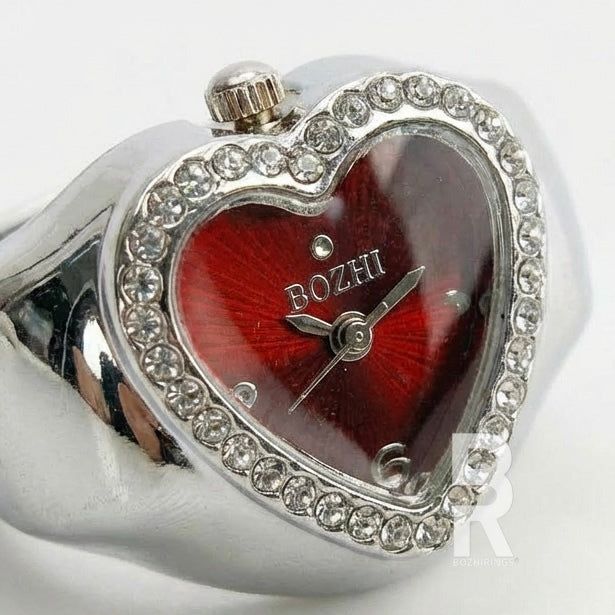 HEART RING AFRODIT | SILVER RED
