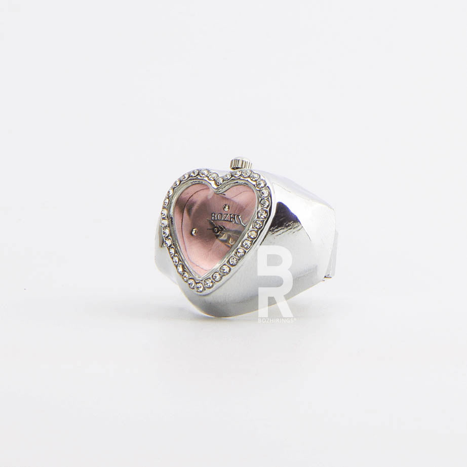 HEART RING AFRODIT | SILVER PINK
