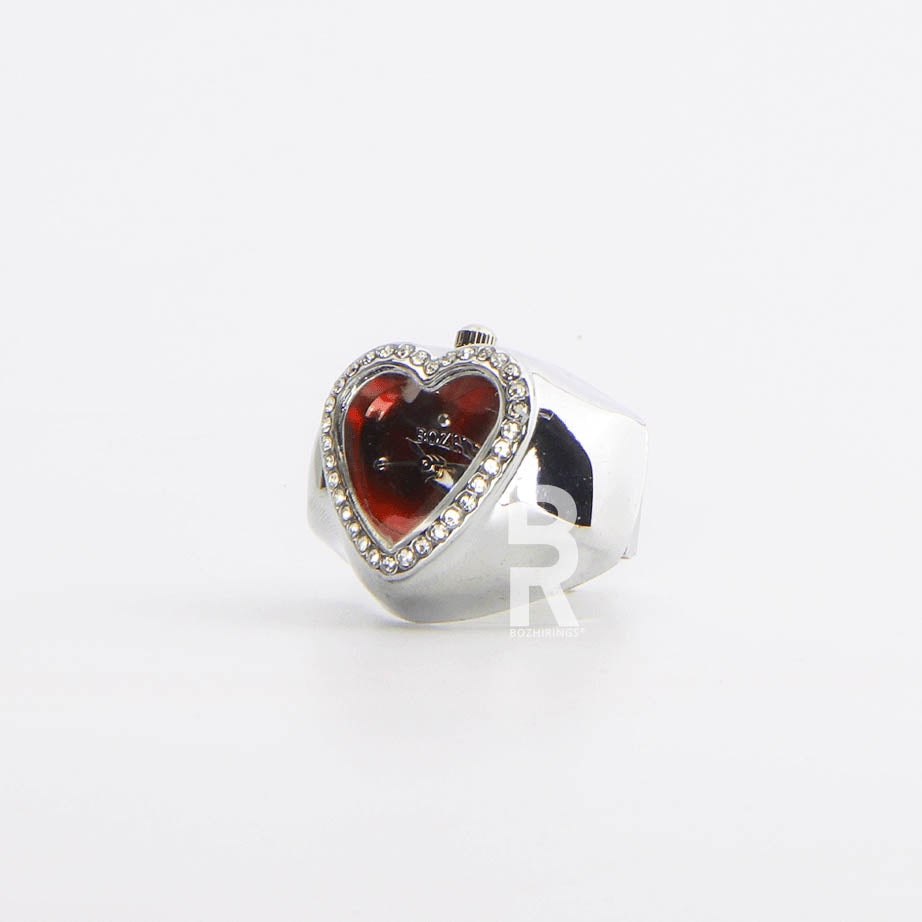 HEART RING AFRODIT | SILVER RED
