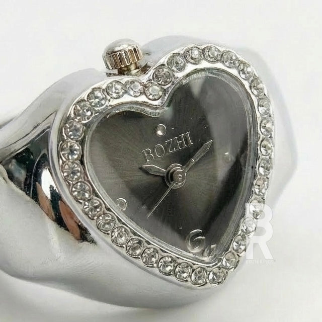 HEART RING AFRODIT | SILVER GRAY