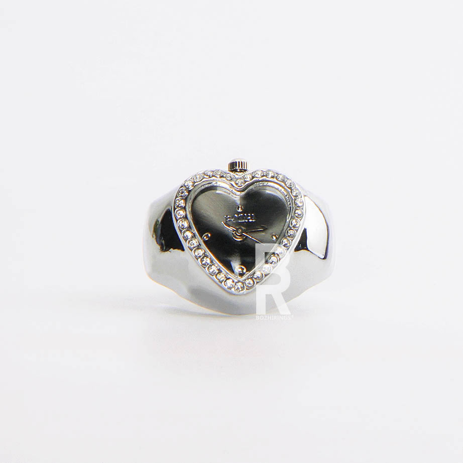 HEART RING AFRODIT | SILVER GRAY