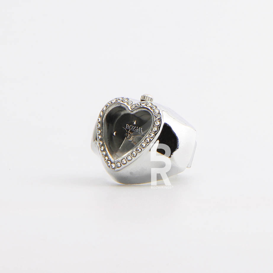 HEART RING AFRODIT | SILVER GRAY