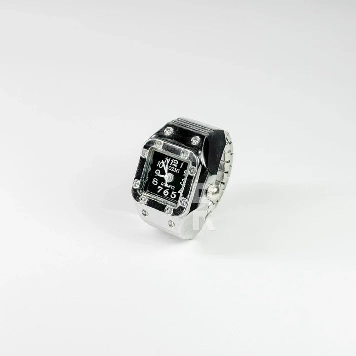 NOTUS RING | SILVER BLACK