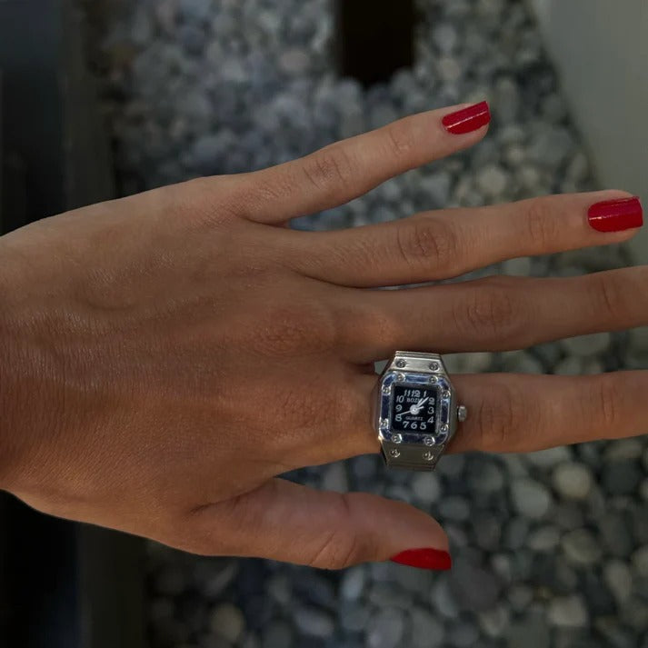 NOTUS RING | SILVER BLACK