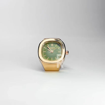 NAUTILUS RING | SILVER GREEN