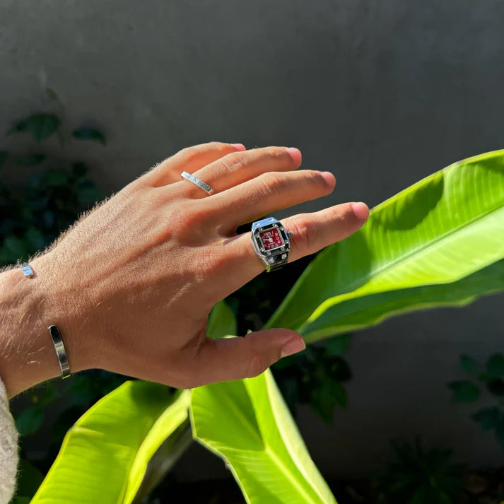 NOTUS RING | SILVER RED