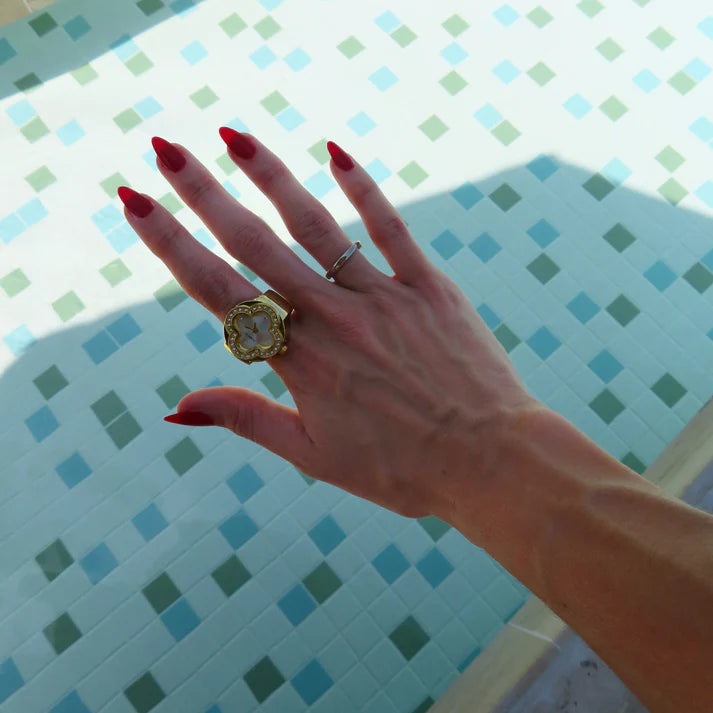 ATHENA RING | GOLD WHITE