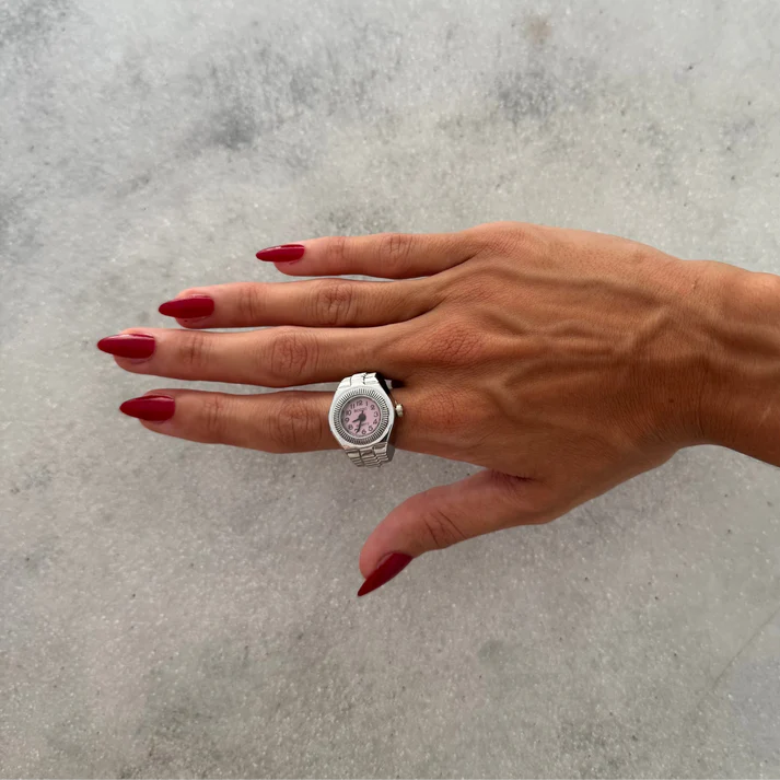 HYPNOS RING | SILVER PINK