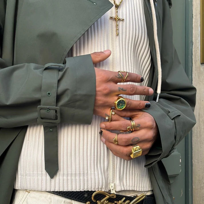 NOVARIS RING | GOLD GREEN