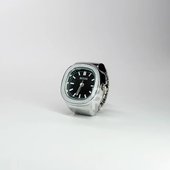 NAUTILUS RING | SILVER BLACK