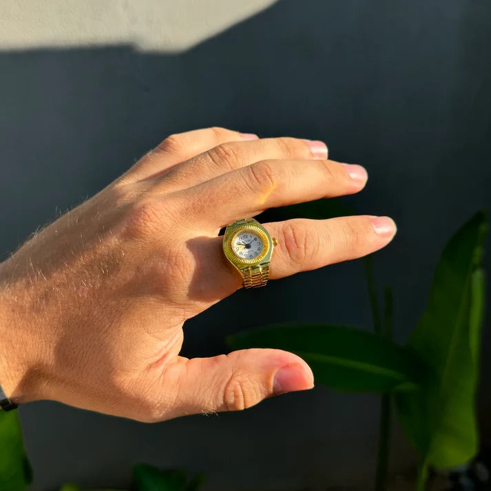 HYPNOS RING | GOLD WHITE