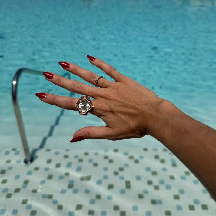 ATHENA RING | ROSE WHITE