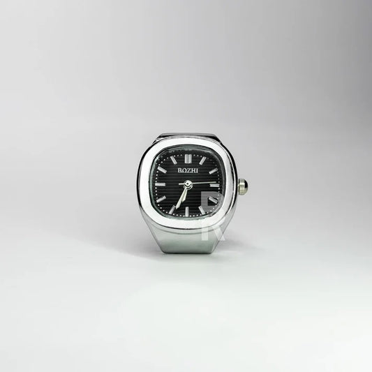 NAUTILUS RING | SILVER BLACK