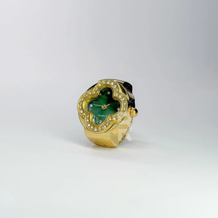 ATHENA RING | GOLD GREEN