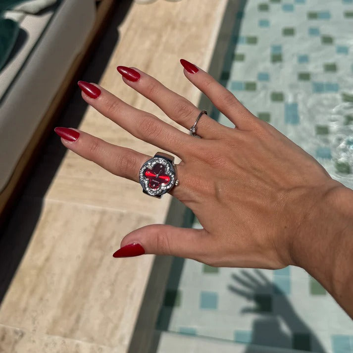 ATHENA RING | SILVER RED