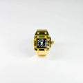 NOTUS RING | GOLD BLACK