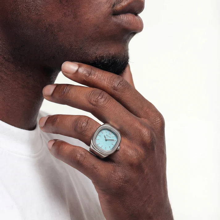 APOLLON RING | SILVER TIFFANY BLUE